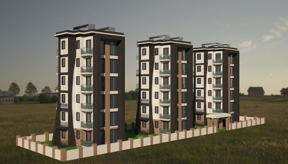 3 blok apartman