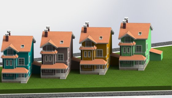 4 lü villa